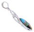 Sterling Silver Southwest Multicolor Pendant Jewelry EX29772